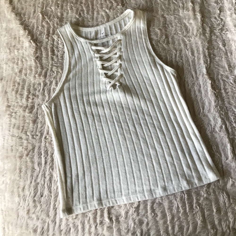 Cream crop top